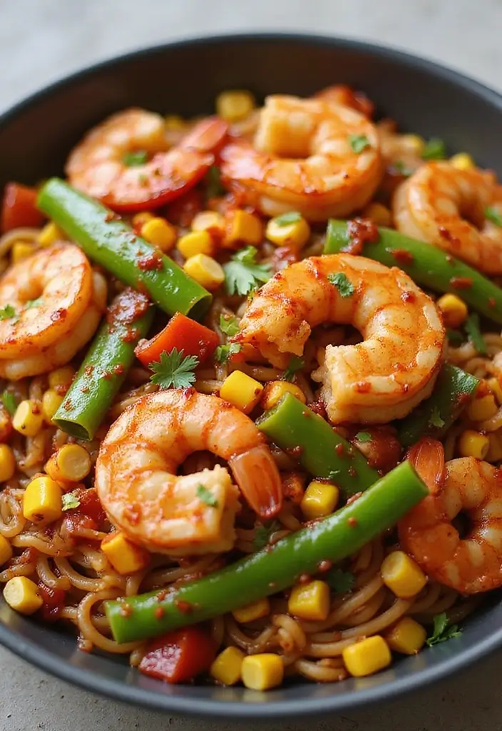 25 Shrimp Ramen Stir Fry Recipes Full of Texture and Taste 52 25 Shrimp Ramen Stir Fry Recipes Full of Texture and Taste - 10. BBQ Shrimp Ramen Stir Fry