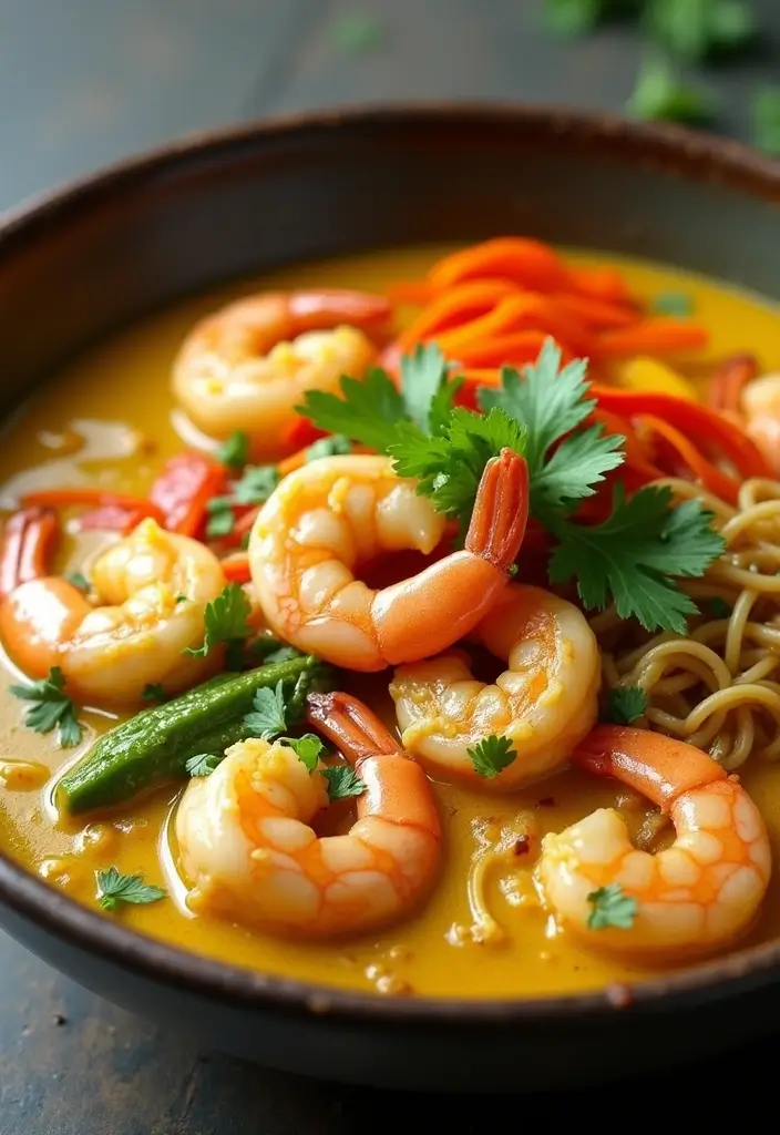 25 Shrimp Ramen Stir Fry Recipes Full of Texture and Taste 23 25 Shrimp Ramen Stir Fry Recipes Full of Texture and Taste - 5. Coconut Curry Shrimp Ramen