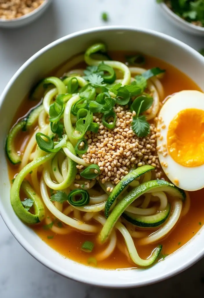 25 Top Ramen Recipes That Are Surprisingly Delicious - 21. Zucchini Noodle Ramen