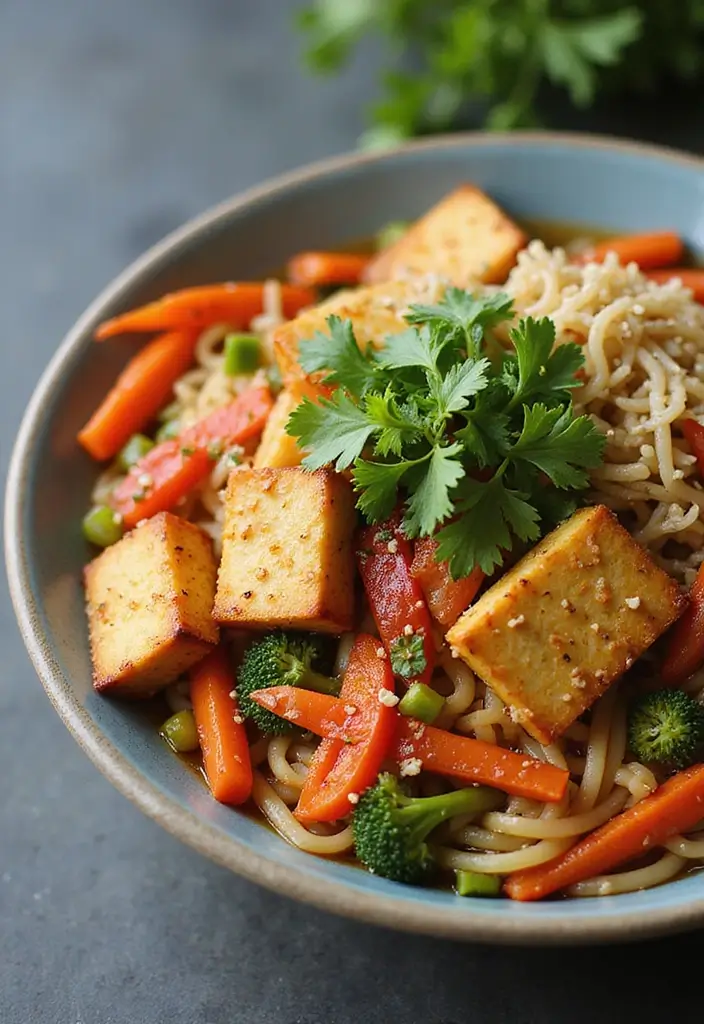 25+ Vegan Tofu Ramen Recipes for a Plant-Based Twist 54 25+ Vegan Tofu Ramen Recipes for a Plant-Based Twist - 10. Tofu and Veggie Stir-Fry Ramen