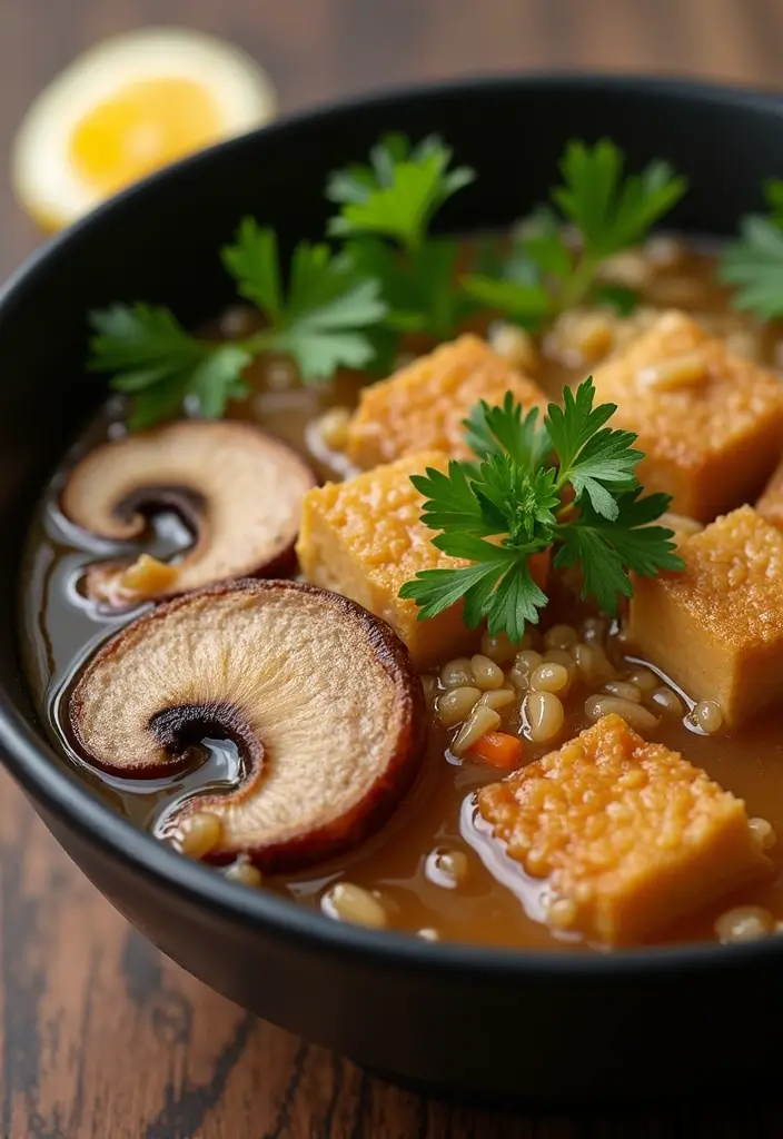 25+ Vegan Tofu Ramen Recipes for a Plant-Based Twist 72 25+ Vegan Tofu Ramen Recipes for a Plant-Based Twist - 14. Rustic Mushroom Tofu Ramen