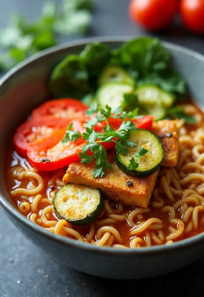 25+ Vegan Tofu Ramen Recipes for a Plant-Based Twist 77 25+ Vegan Tofu Ramen Recipes for a Plant-Based Twist - 15. Roasted Veggie Tofu Ramen