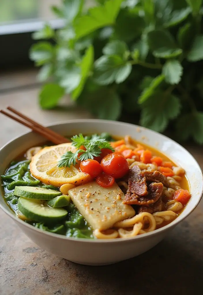 25+ Vegan Tofu Ramen Recipes for a Plant-Based Twist 124 25+ Vegan Tofu Ramen Recipes for a Plant-Based Twist - 22. Mediterranean Tofu Ramen