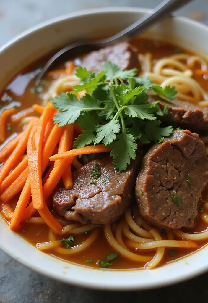 26 Beef Ramen Noodle Recipes for Instant Pot Lovers 48 26 Beef Ramen Noodle Recipes for Instant Pot Lovers - 12. Beef Ramen with Carrots