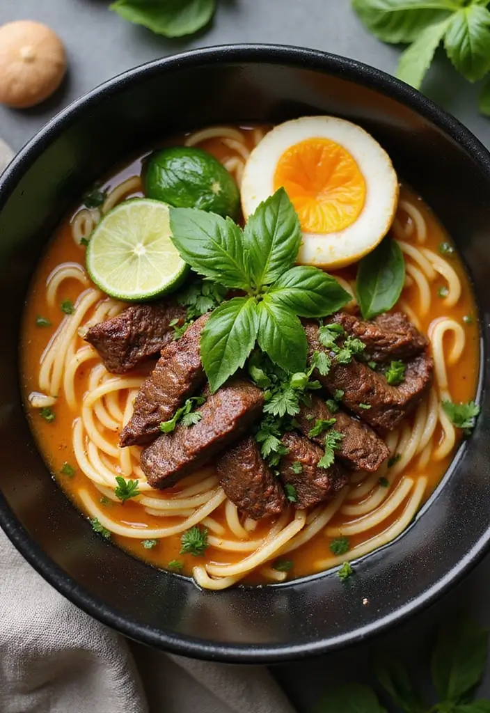 26 Beef Ramen Noodle Recipes for Instant Pot Lovers 81 26 Beef Ramen Noodle Recipes for Instant Pot Lovers - 19. Beef Ramen with Thai Flavors