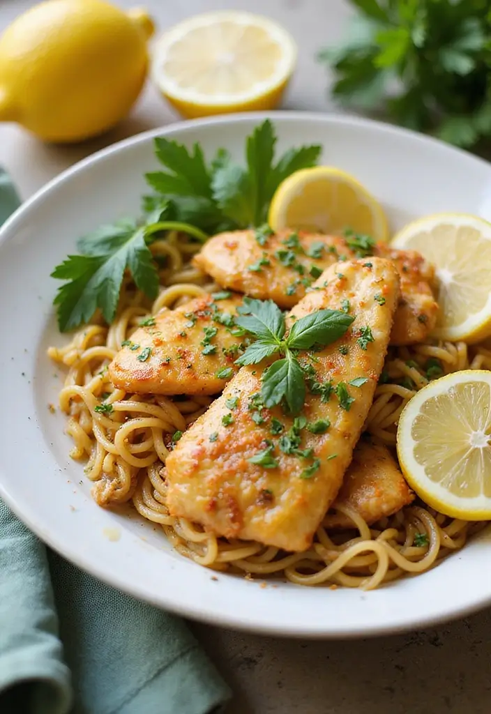 26 Chicken Ramen Noodle Casserole Recipes for Family Dinners 56 26 Chicken Ramen Noodle Casserole Recipes for Family Dinners - 10. Lemon Herb Chicken Ramen Bake