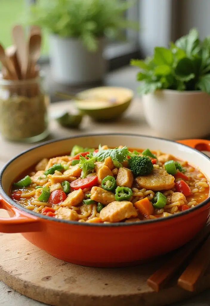 26 Chicken Ramen Noodle Casserole Recipes for Family Dinners 48 26 Chicken Ramen Noodle Casserole Recipes for Family Dinners - 8. Vegetable Chicken Ramen Casserole