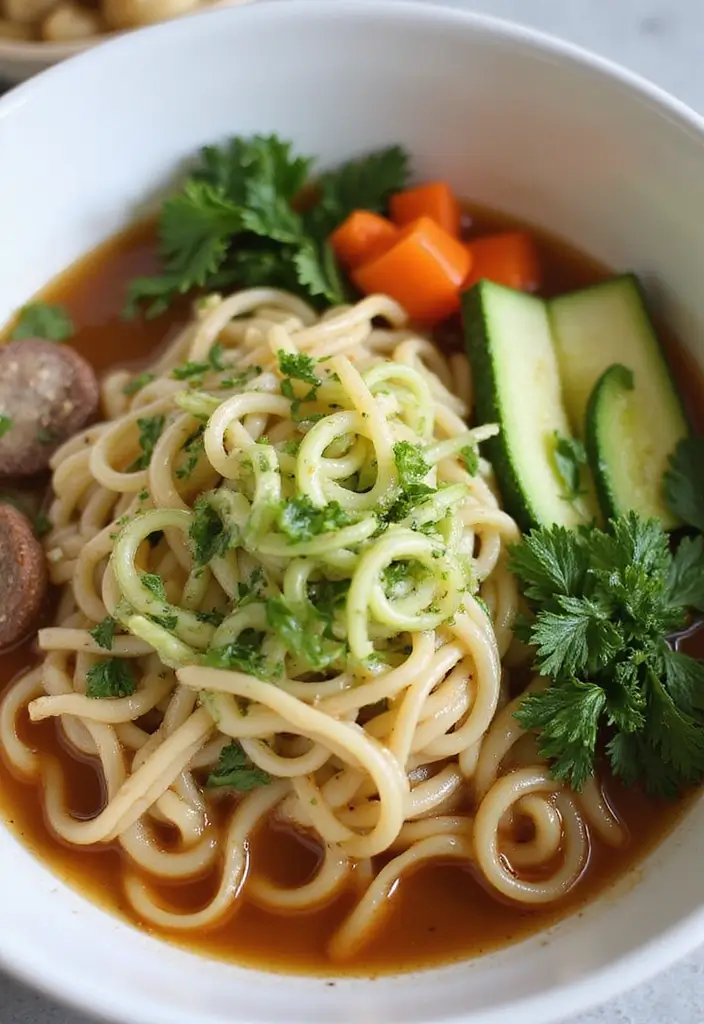 26 Keto Ramen Recipes That Keep It Low-Carb and Delicious 77 26 Keto Ramen Recipes That Keep It Low-Carb and Delicious - 13. Zucchini Noodle Miso Ramen