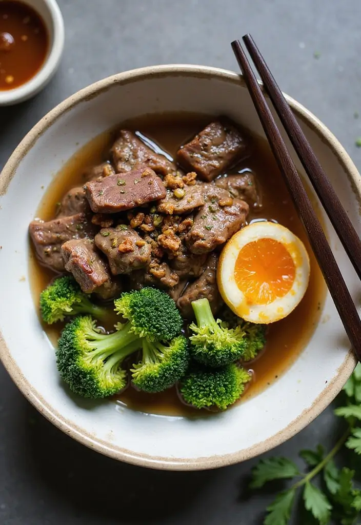 26 Keto Ramen Recipes That Keep It Low-Carb and Delicious 20 26 Keto Ramen Recipes That Keep It Low-Carb and Delicious - 4. Beef and Broccoli Ramen
