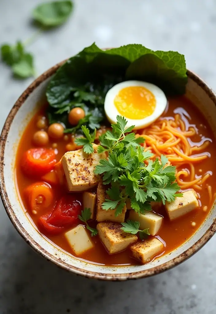 26 Keto Ramen Recipes That Keep It Low-Carb and Delicious 34 26 Keto Ramen Recipes That Keep It Low-Carb and Delicious - 6. Veggie-Packed Tofu Ramen