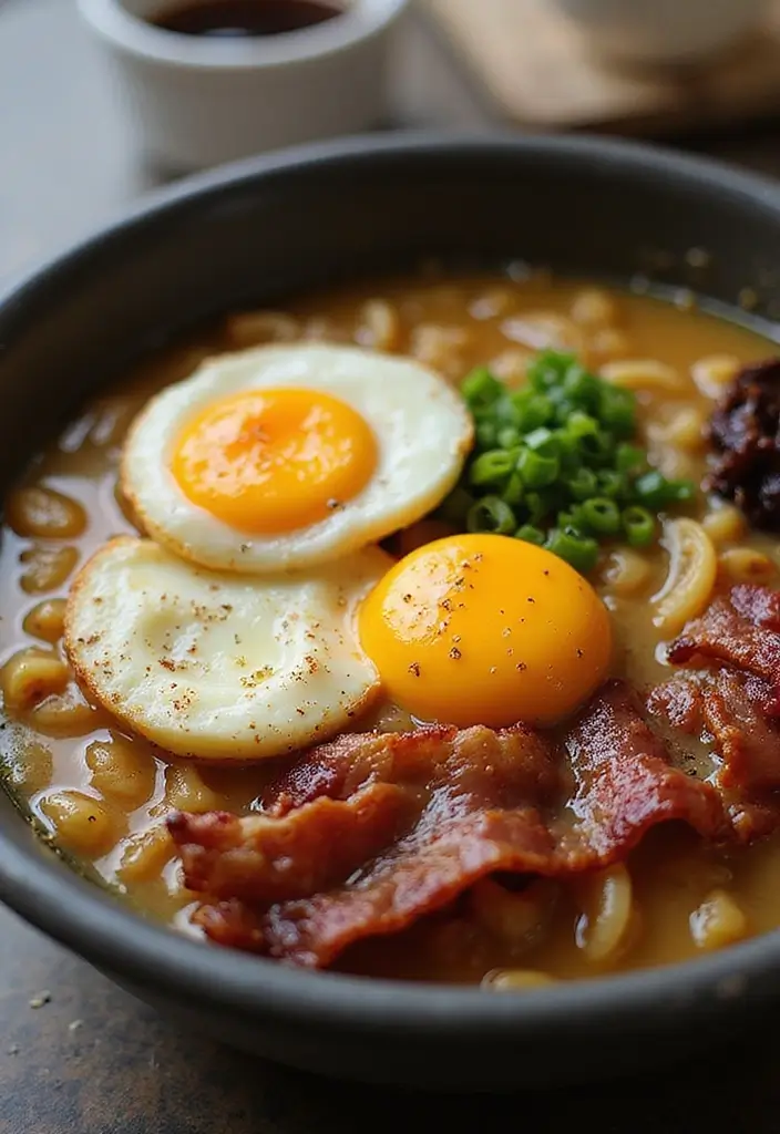 26 Keto Ramen Recipes That Keep It Low-Carb and Delicious 49 26 Keto Ramen Recipes That Keep It Low-Carb and Delicious - 9. Bacon and Egg Ramen