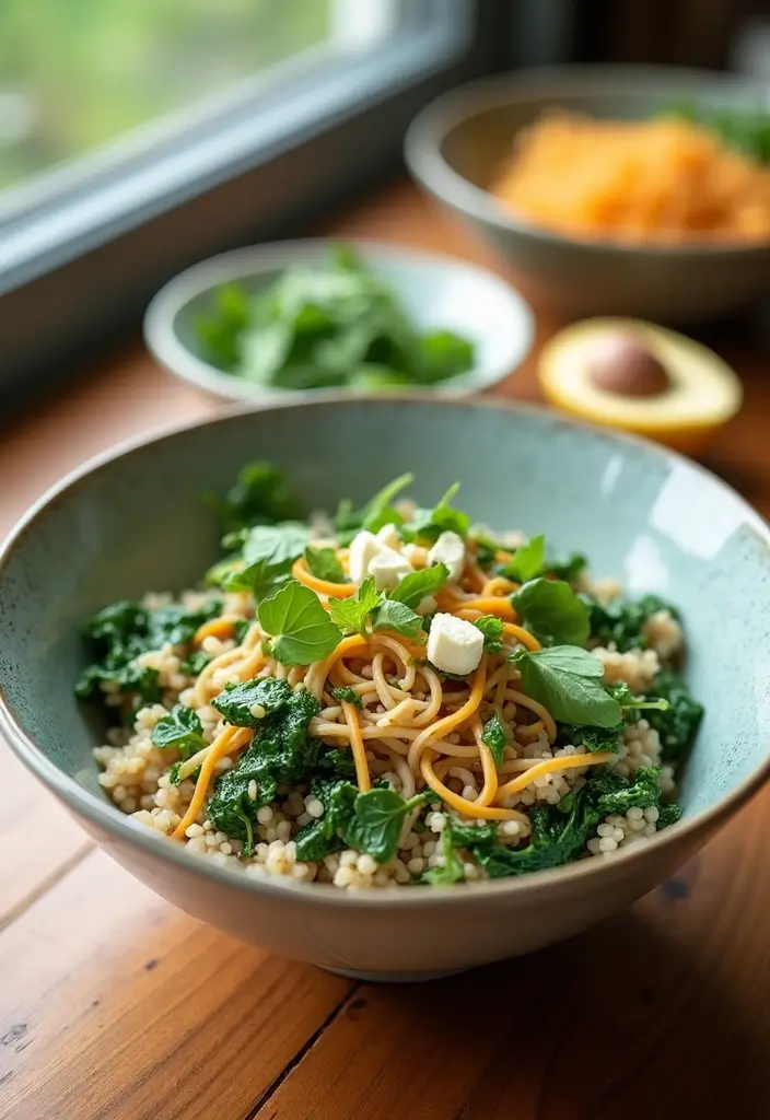 26 Rice Ramen Noodles Recipes for Light but Satisfying Meals 126 26 Rice Ramen Noodles Recipes for Light but Satisfying Meals - 26. Spinach and Feta Rice Ramen
