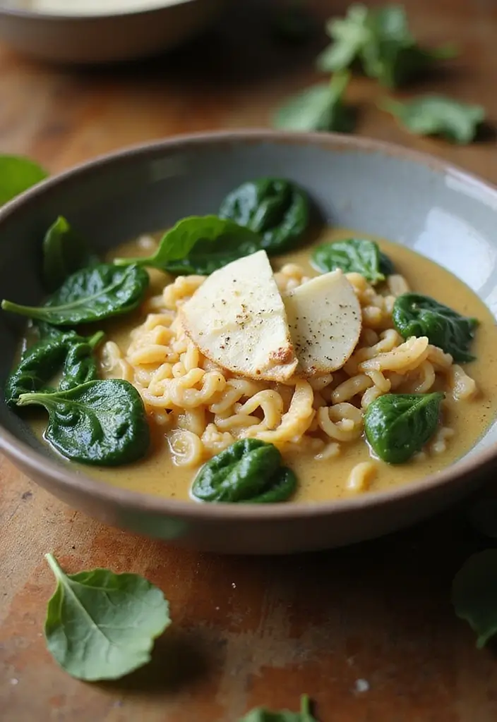 26 Rice Ramen Noodles Recipes for Light but Satisfying Meals 5 26 Rice Ramen Noodles Recipes for Light but Satisfying Meals - 3. Creamy Garlic Rice Ramen