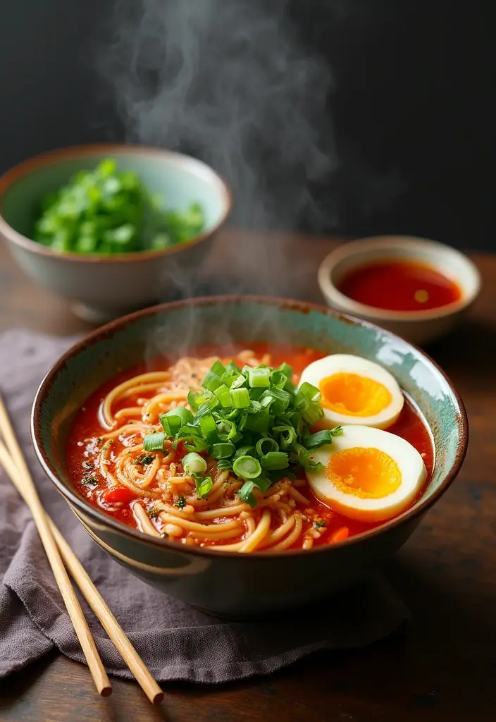 26 Spicy Ramen Recipes That Are Easy and Irresistible 1 26 Spicy Ramen Recipes That Are Easy and Irresistible - 1. Spicy Vegan Miso Ramen