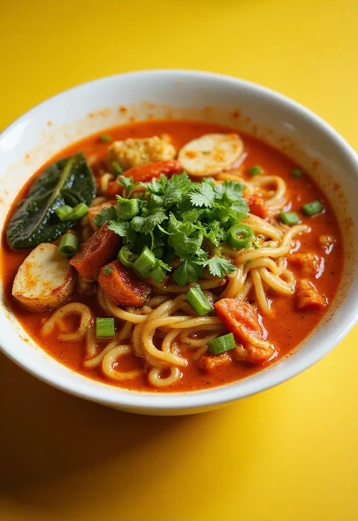 26 Spicy Ramen Recipes That Are Easy and Irresistible 69 26 Spicy Ramen Recipes That Are Easy and Irresistible - 13. Spicy Veggie-Packed Ramen