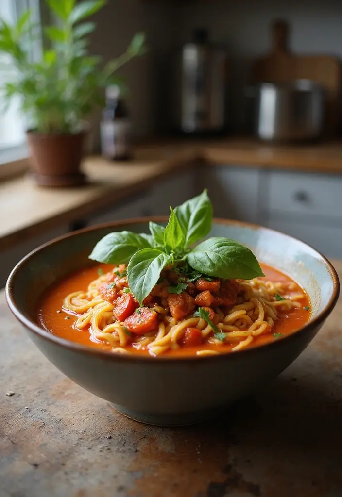 26 Spicy Ramen Recipes That Are Easy and Irresistible 85 26 Spicy Ramen Recipes That Are Easy and Irresistible - 17. Spicy Tomato Ramen