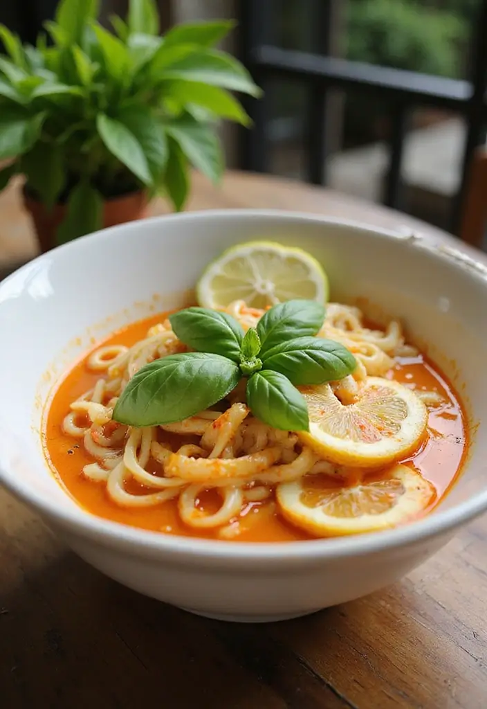 26 Spicy Ramen Recipes That Are Easy and Irresistible 86 26 Spicy Ramen Recipes That Are Easy and Irresistible - 18. Spicy Lemon Basil Ramen