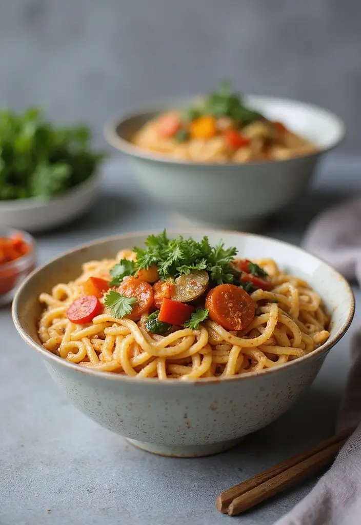 26 Spicy Ramen Recipes That Are Easy and Irresistible 45 26 Spicy Ramen Recipes That Are Easy and Irresistible - 9. Ramen with Spicy Tahini Sauce
