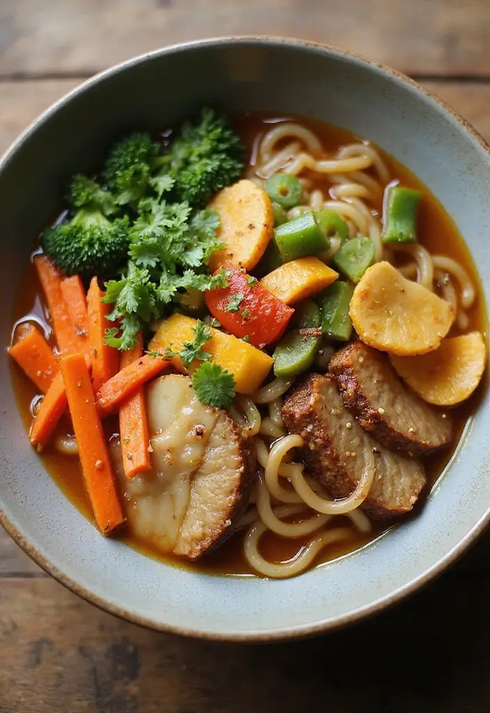 27 Cozy Vegan Winter Ramen Recipes to Keep You Warm and Full 79 27 Cozy Vegan Winter Ramen Recipes to Keep You Warm and Full - 15. Veggie Udon Ramen