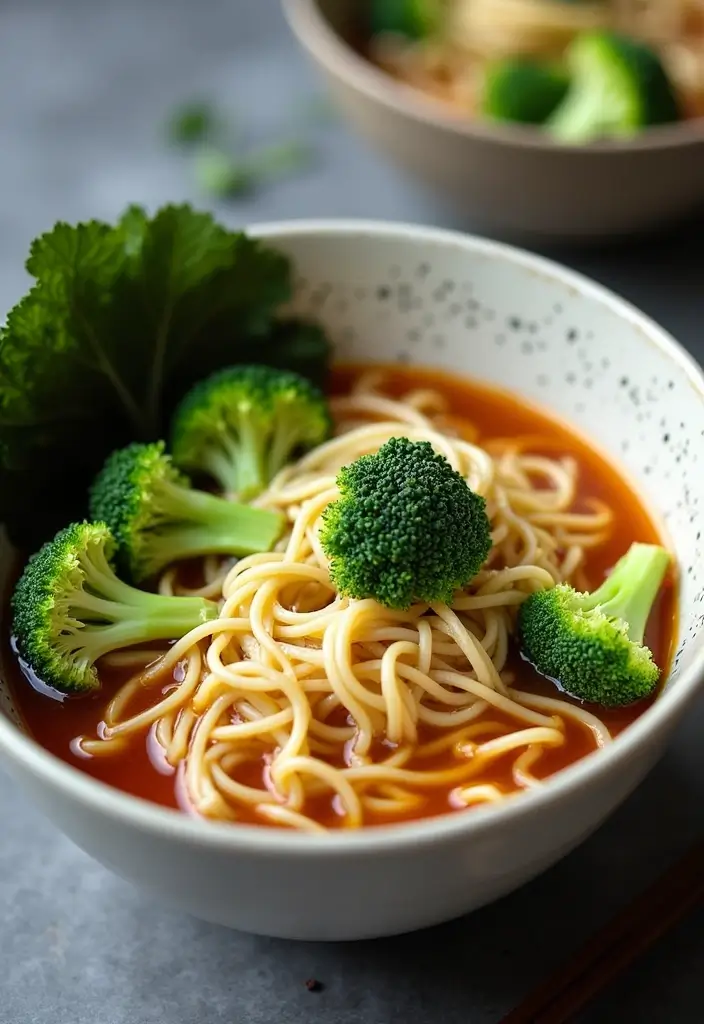 27 Cozy Vegan Winter Ramen Recipes to Keep You Warm and Full 106 27 Cozy Vegan Winter Ramen Recipes to Keep You Warm and Full - 20. Garlic & Broccoli Ramen