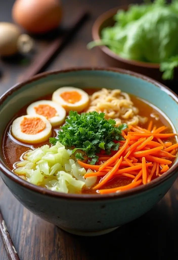 27 Cozy Vegan Winter Ramen Recipes to Keep You Warm and Full 139 27 Cozy Vegan Winter Ramen Recipes to Keep You Warm and Full - 25. Cabbage & Carrot Ramen
