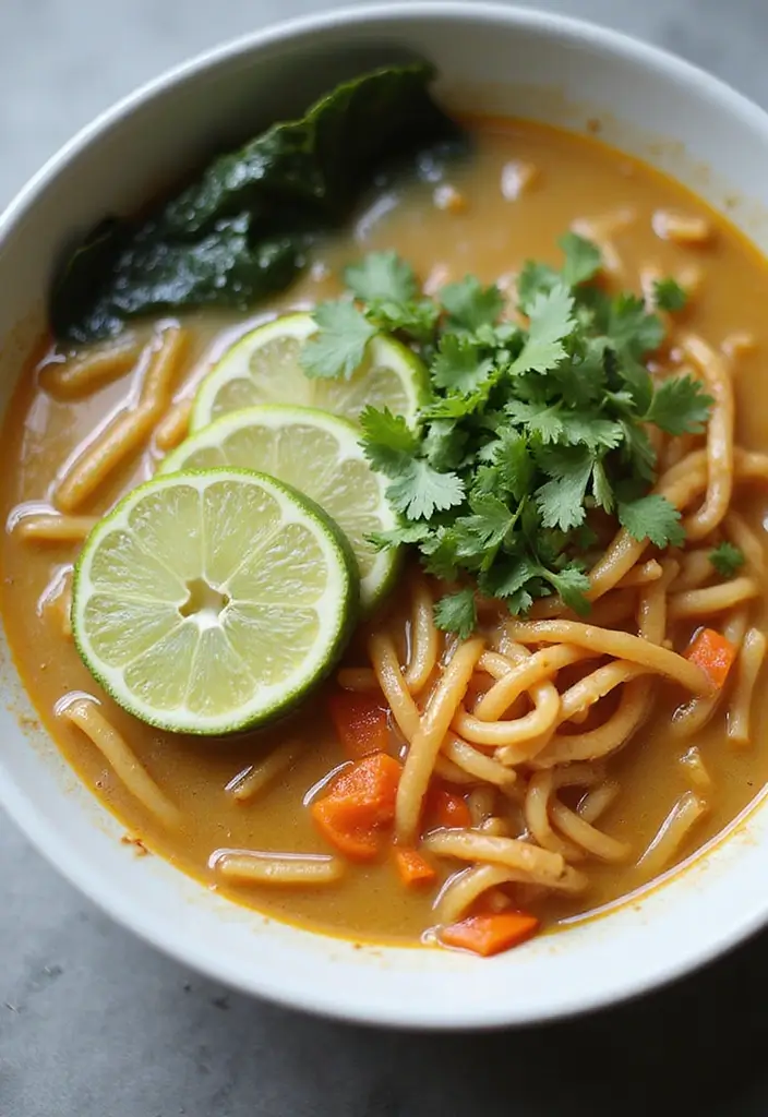 27 Cozy Vegan Winter Ramen Recipes to Keep You Warm and Full 147 27 Cozy Vegan Winter Ramen Recipes to Keep You Warm and Full - 27. Coconut Lime Ramen