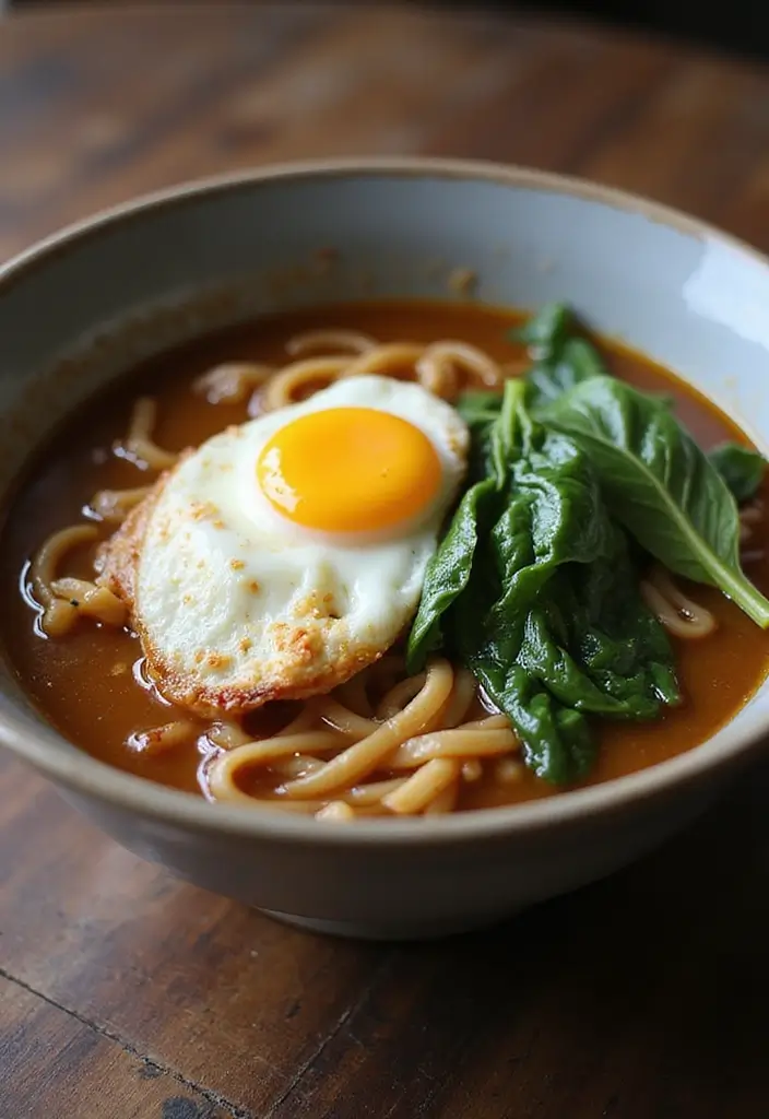 27 Easy Ramen Soup Recipes You Can Make in Minutes 58 27 Easy Ramen Soup Recipes You Can Make in Minutes - 10. Ramen with Poached Egg and Spinach