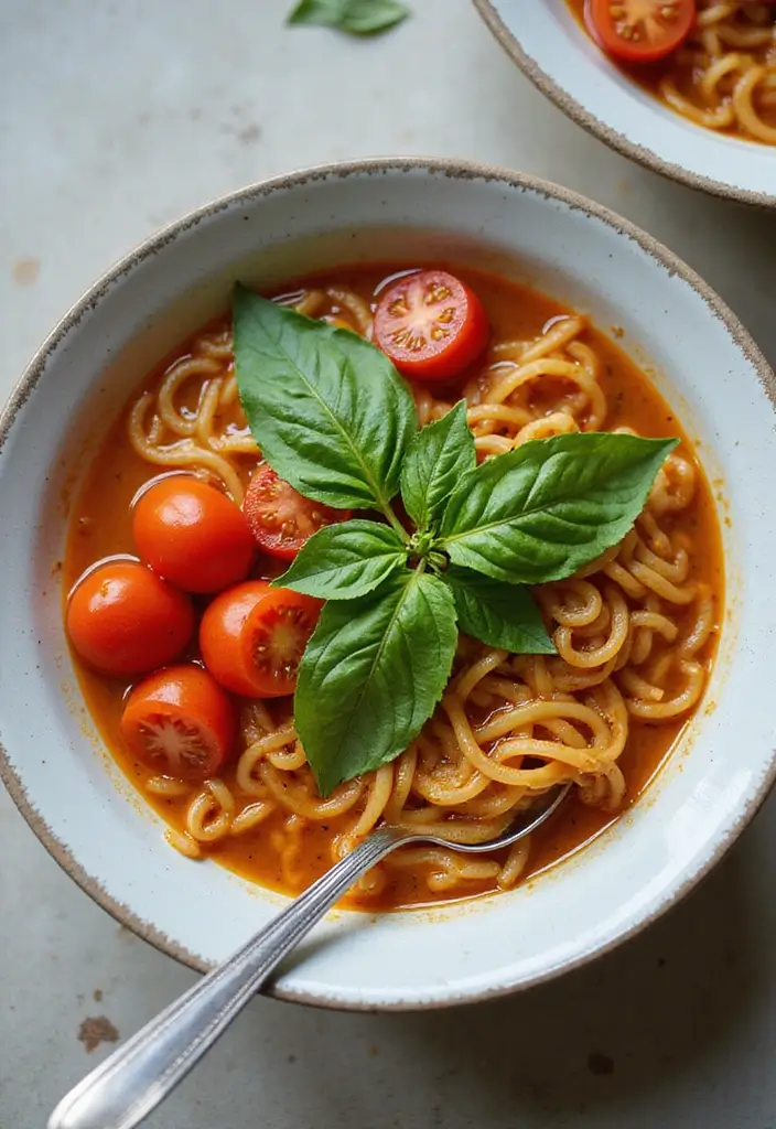 27 Easy Ramen Video Recipes You Can Follow Step-by-Step 121 27 Easy Ramen Video Recipes You Can Follow Step-by-Step - 23. Tomato Basil Ramen