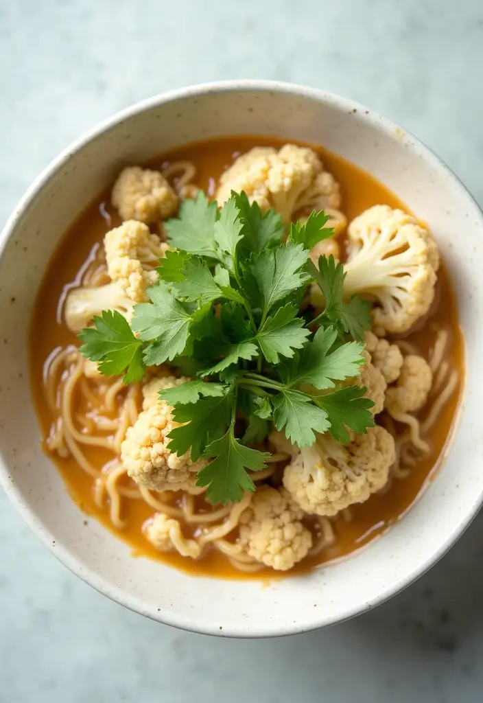 27 Easy Ramen Video Recipes You Can Follow Step-by-Step 140 27 Easy Ramen Video Recipes You Can Follow Step-by-Step - 26. Cauliflower Coconut Ramen