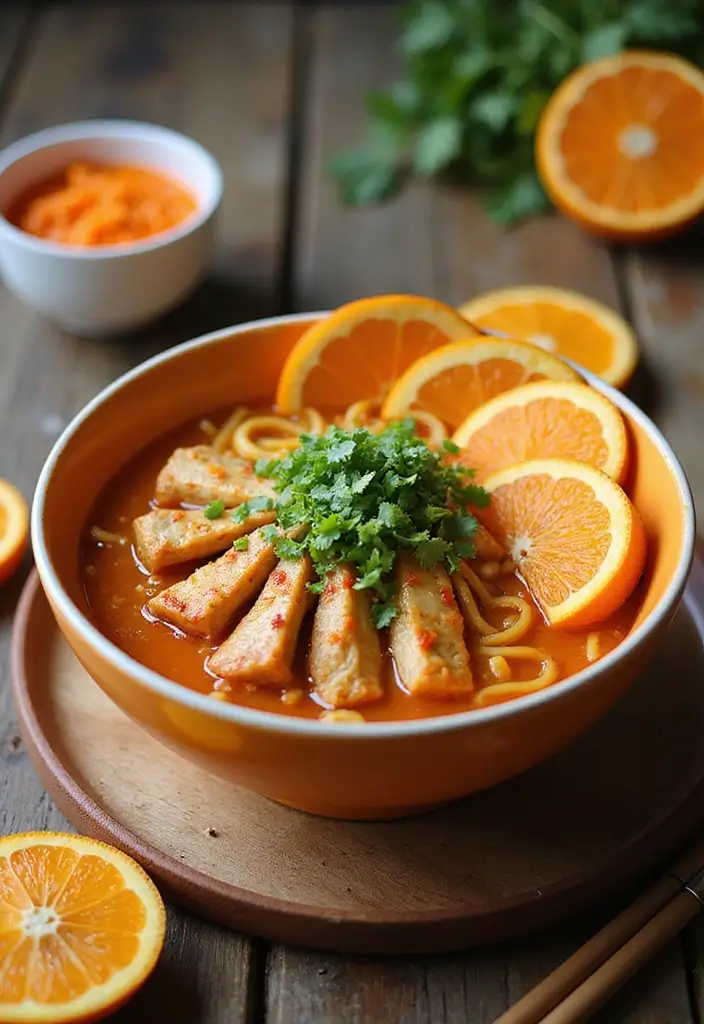 27 Korean Chicken Ramen Recipes Full of Bold Flavor 64 27 Korean Chicken Ramen Recipes Full of Bold Flavor - 16. Orange Soy Chicken Ramen