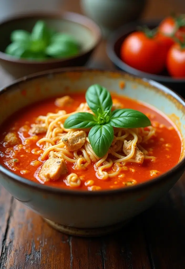 27 Korean Chicken Ramen Recipes Full of Bold Flavor 84 27 Korean Chicken Ramen Recipes Full of Bold Flavor - 20. Spicy Tomato Chicken Ramen