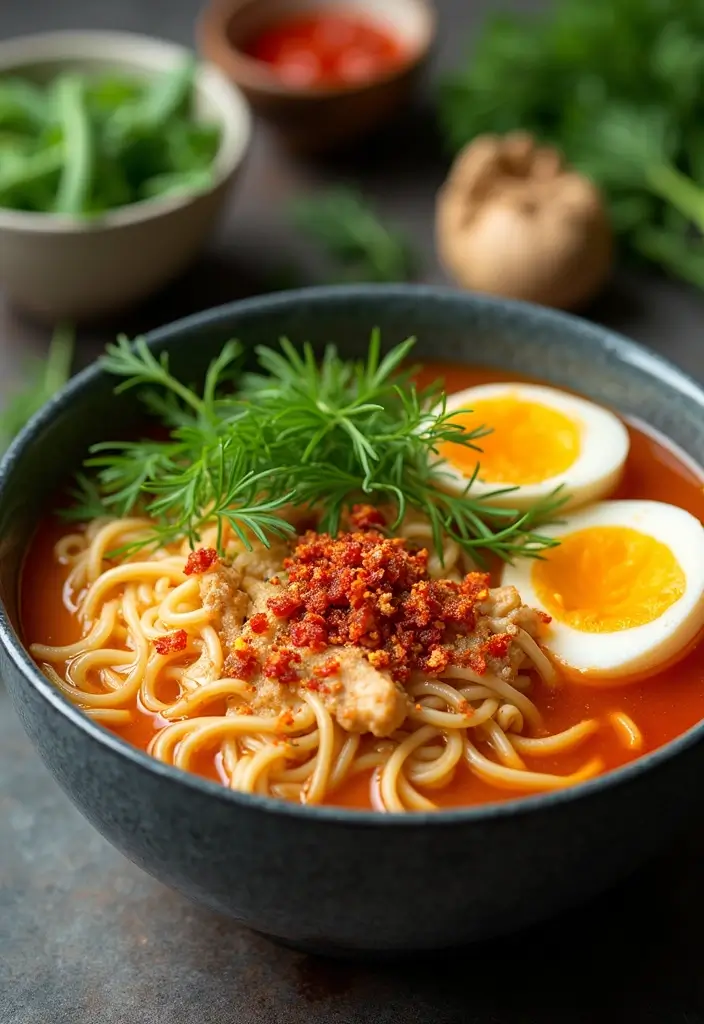 27 Korean Chicken Ramen Recipes Full of Bold Flavor 106 27 Korean Chicken Ramen Recipes Full of Bold Flavor - 24. Spicy Dill Chicken Ramen