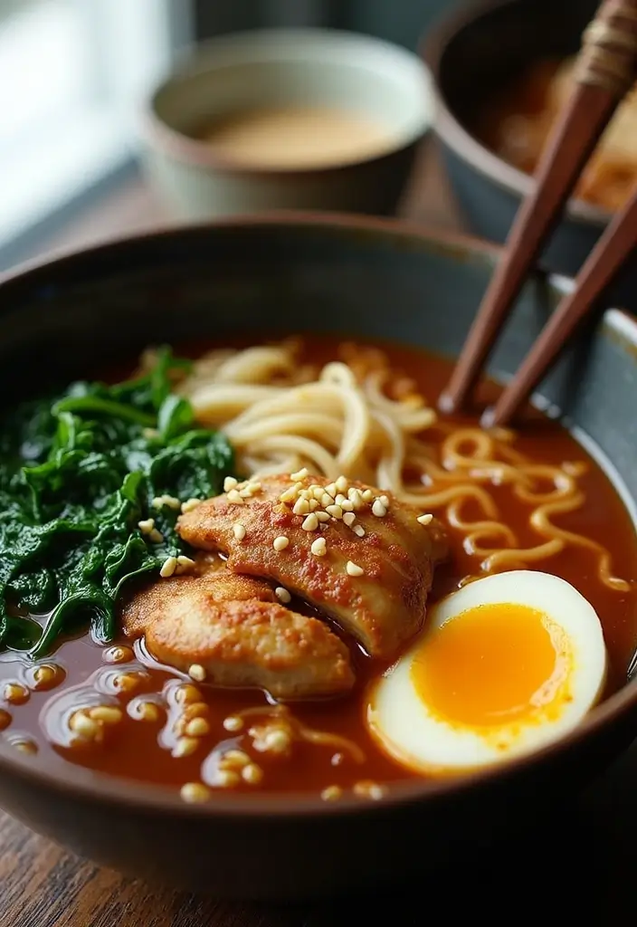 27 Korean Chicken Ramen Recipes Full of Bold Flavor 14 27 Korean Chicken Ramen Recipes Full of Bold Flavor - 4. Miso Soy Chicken Ramen