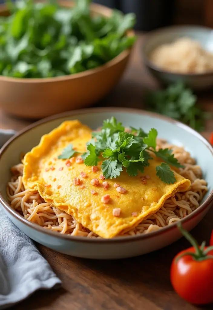 27 Quick Ramen Recipes College Students Can Make in a Dorm Room 124 27 Quick Ramen Recipes College Students Can Make in a Dorm Room - 26. Ramen Omelette