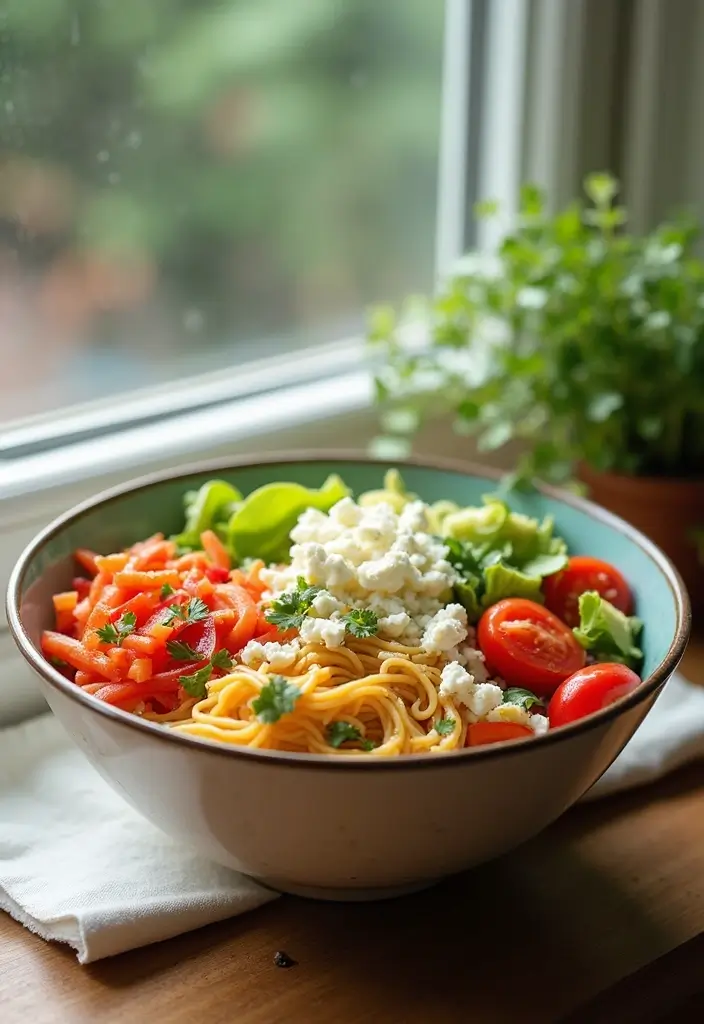 27 Quick Ramen Recipes College Students Can Make in a Dorm Room 31 27 Quick Ramen Recipes College Students Can Make in a Dorm Room - 7. Mediterranean Ramen Salad