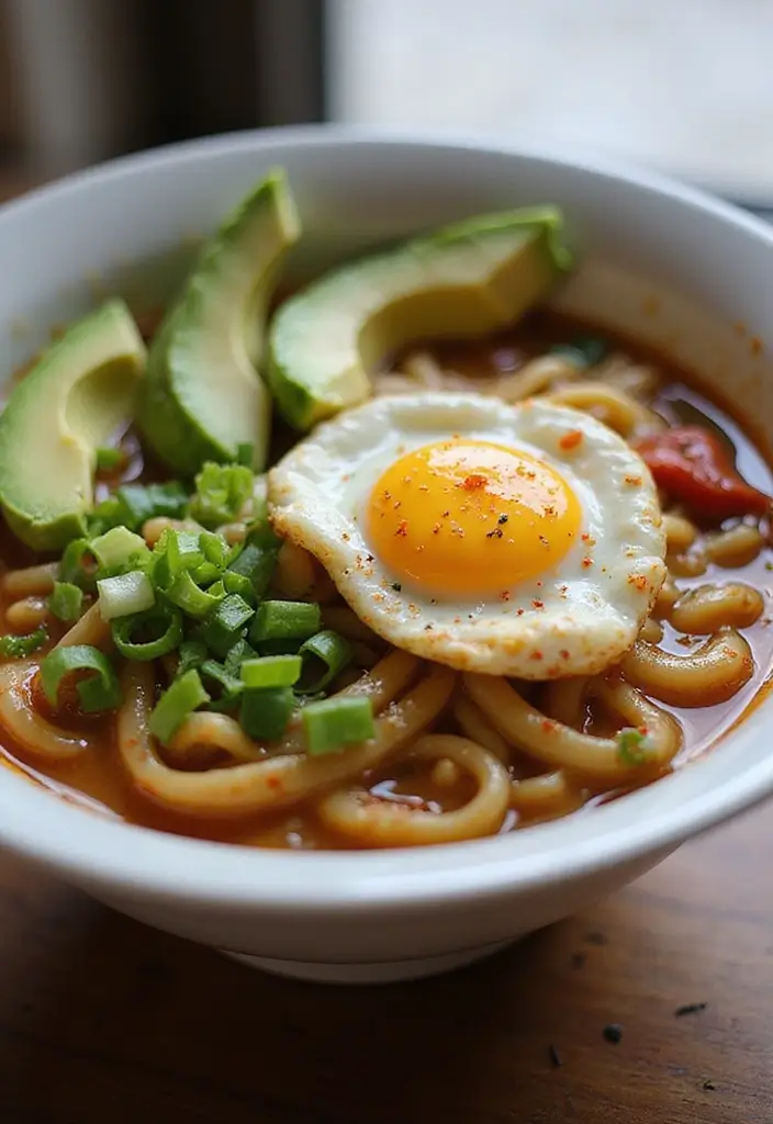 27 Top Ramen Recipes Perfect for Any Meal of the Day - 1. Breakfast Ramen with Eggs and Avocado