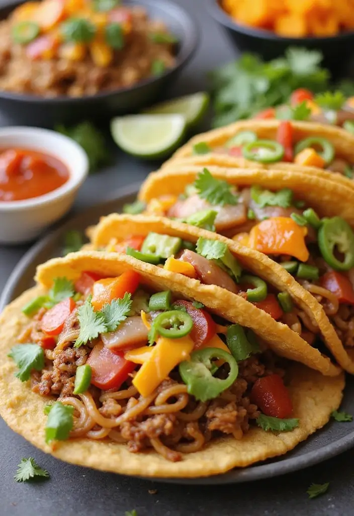 27 Top Ramen Recipes Perfect for Any Meal of the Day - 10. Ramen Tacos