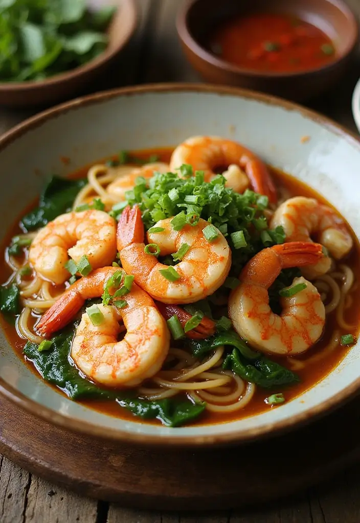 27 Top Ramen Recipes Perfect for Any Meal of the Day - 2. Spicy Garlic Shrimp Ramen