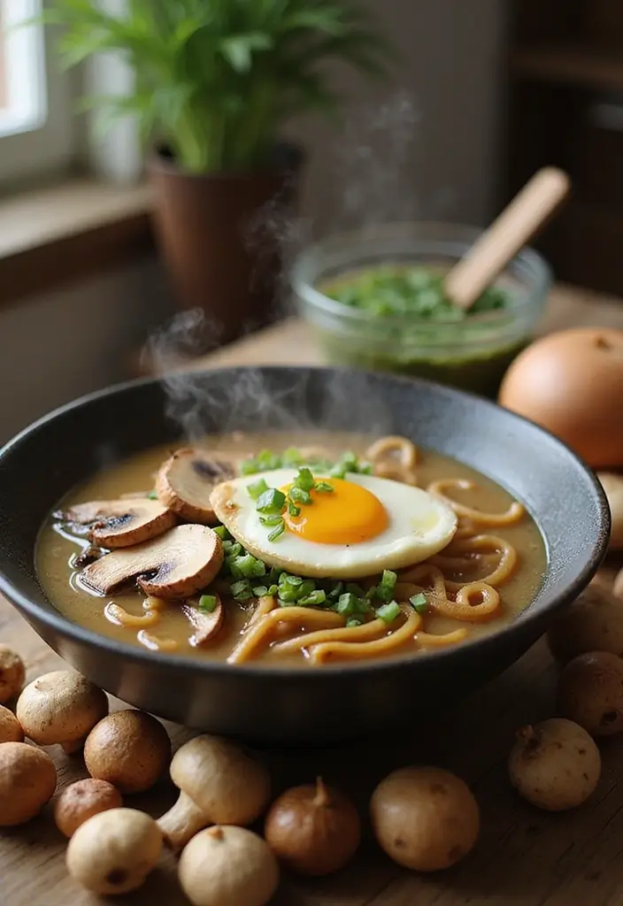 27 Top Ramen Recipes Perfect for Any Meal of the Day - 3. Miso Mushroom Ramen