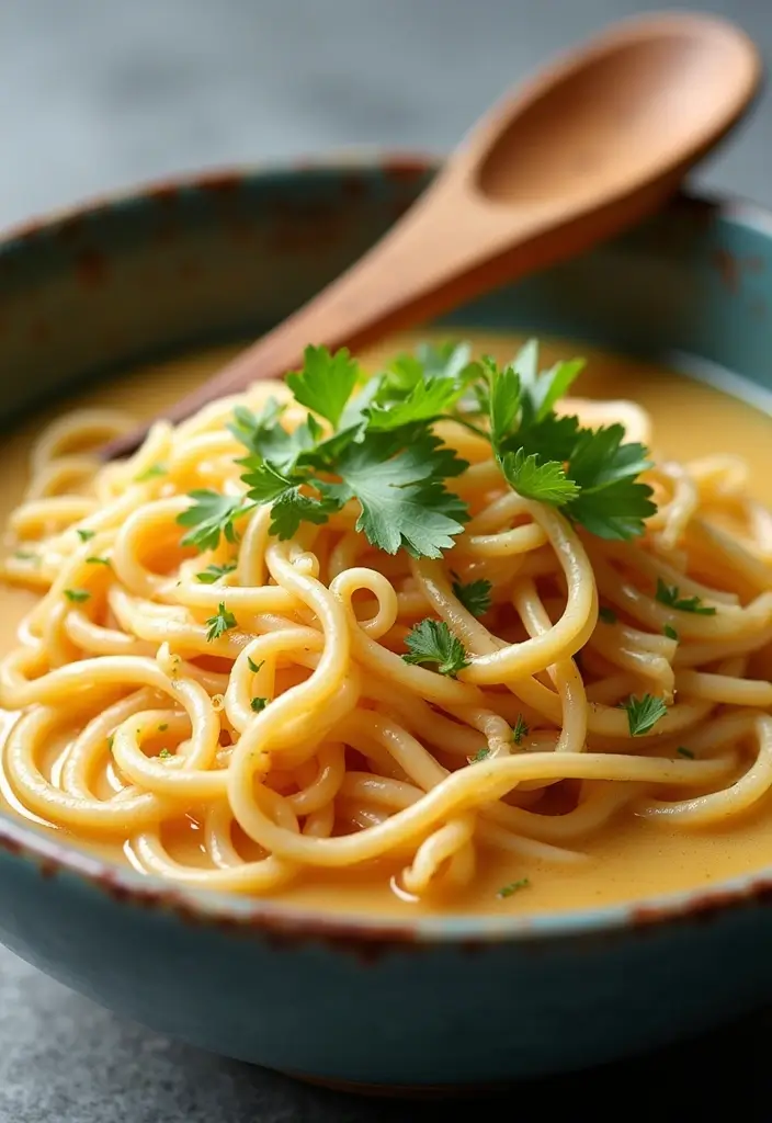 28 Creamy Ramen Noodle Recipes for Cozy Evenings 1 28 Creamy Ramen Noodle Recipes for Cozy Evenings - 1. Creamy Garlic Parmesan Ramen