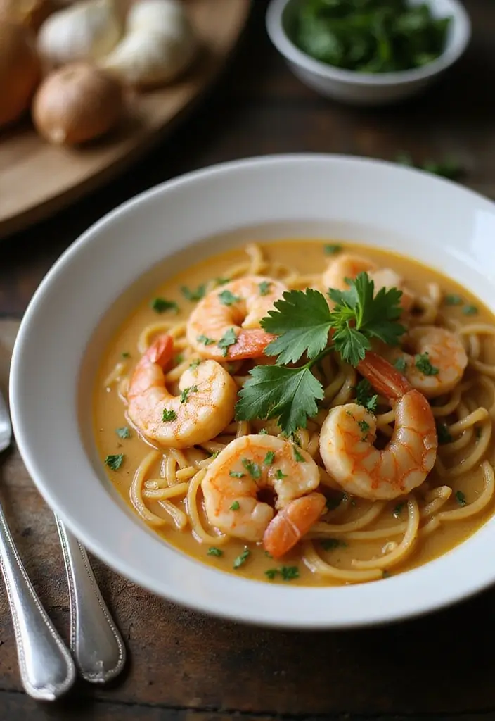 28 Creamy Ramen Noodle Recipes for Cozy Evenings 56 28 Creamy Ramen Noodle Recipes for Cozy Evenings - 12. Creamy Shrimp Scampi Ramen