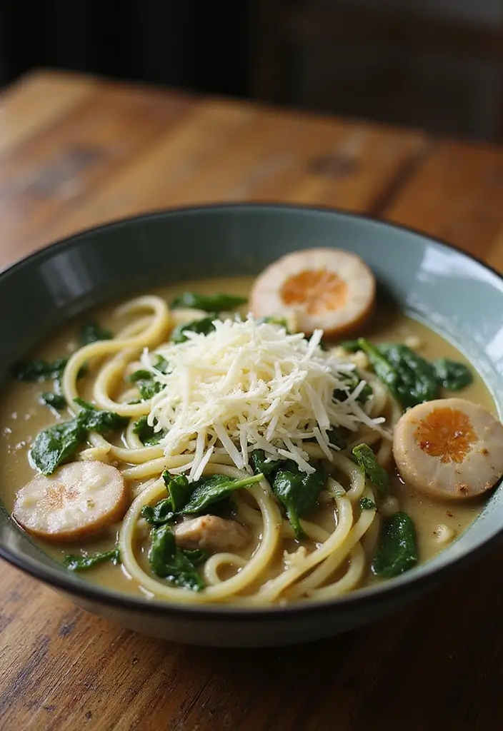 28 Creamy Ramen Noodle Recipes for Cozy Evenings 59 28 Creamy Ramen Noodle Recipes for Cozy Evenings - 13. Creamy Spinach Artichoke Ramen