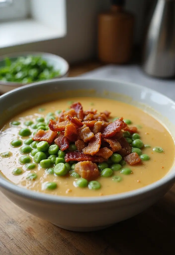 28 Creamy Ramen Noodle Recipes for Cozy Evenings 64 28 Creamy Ramen Noodle Recipes for Cozy Evenings - 14. Creamy Bacon and Pea Ramen