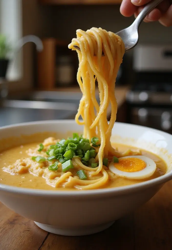 28 Creamy Ramen Noodle Recipes for Cozy Evenings 91 28 Creamy Ramen Noodle Recipes for Cozy Evenings - 19. Creamy Egg Drop Ramen