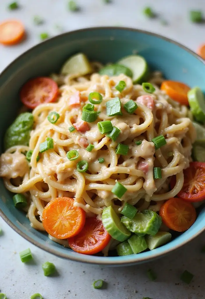 28 Creamy Ramen Noodle Recipes for Cozy Evenings 47 28 Creamy Ramen Noodle Recipes for Cozy Evenings - 9. Creamy Ranch Ramen Salad