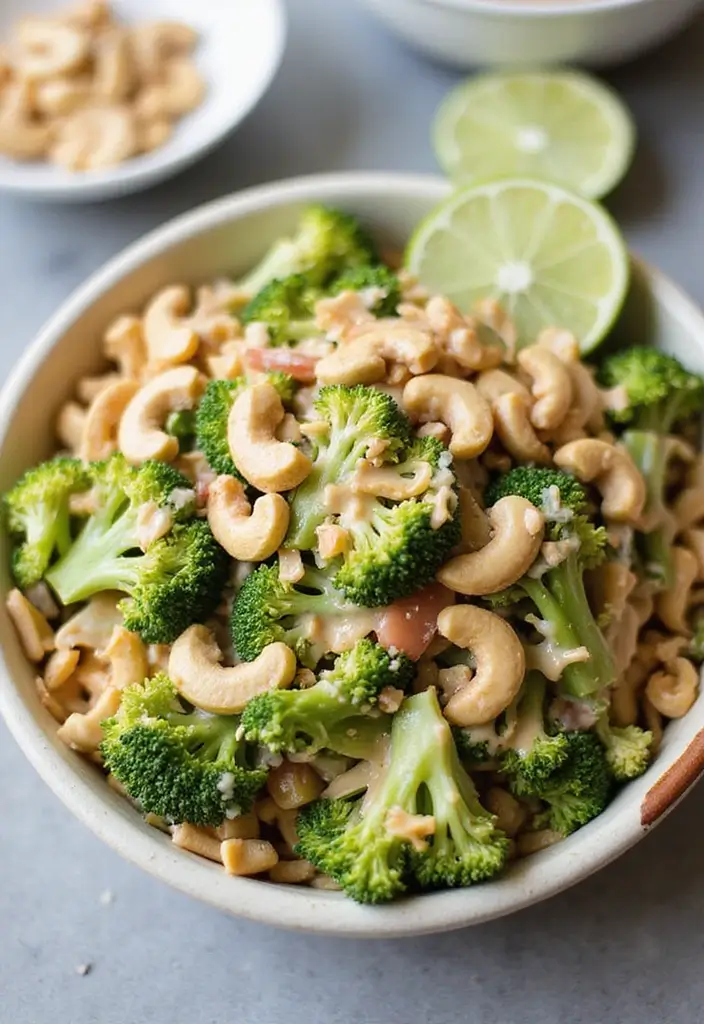 29 Broccoli Slaw Ramen Recipes with Crunch and Flavor 128 29 Broccoli Slaw Ramen Recipes with Crunch and Flavor - 24. Cashew Lime Broccoli Slaw Ramen