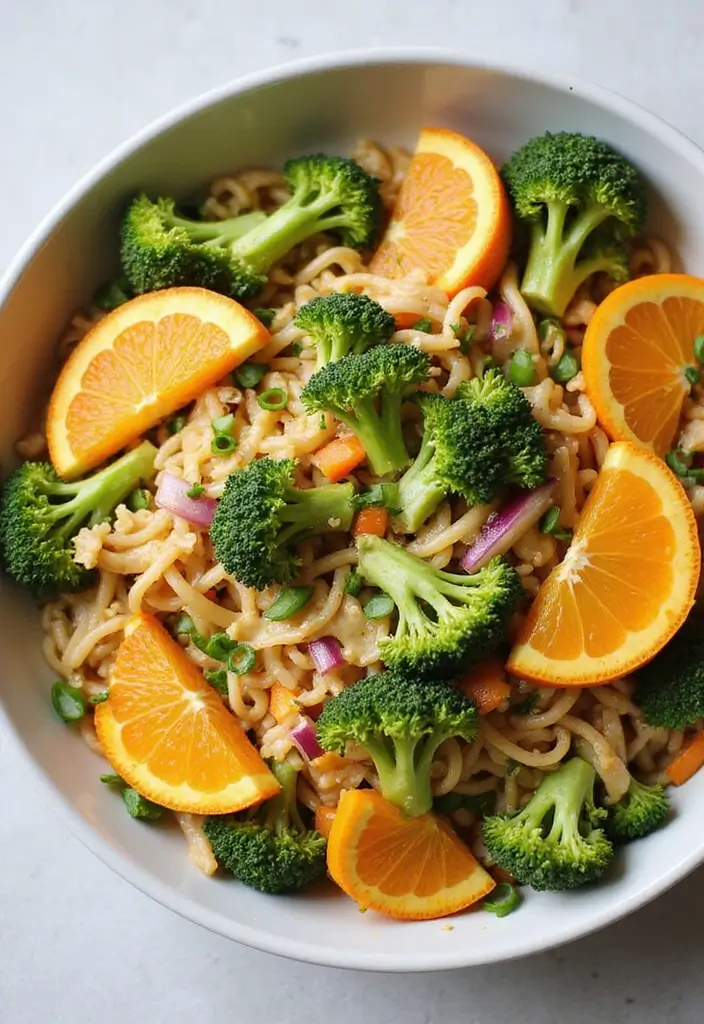 29 Broccoli Slaw Ramen Recipes with Crunch and Flavor 13 29 Broccoli Slaw Ramen Recipes with Crunch and Flavor - 3. Tangy Citrus Broccoli Slaw Ramen Salad