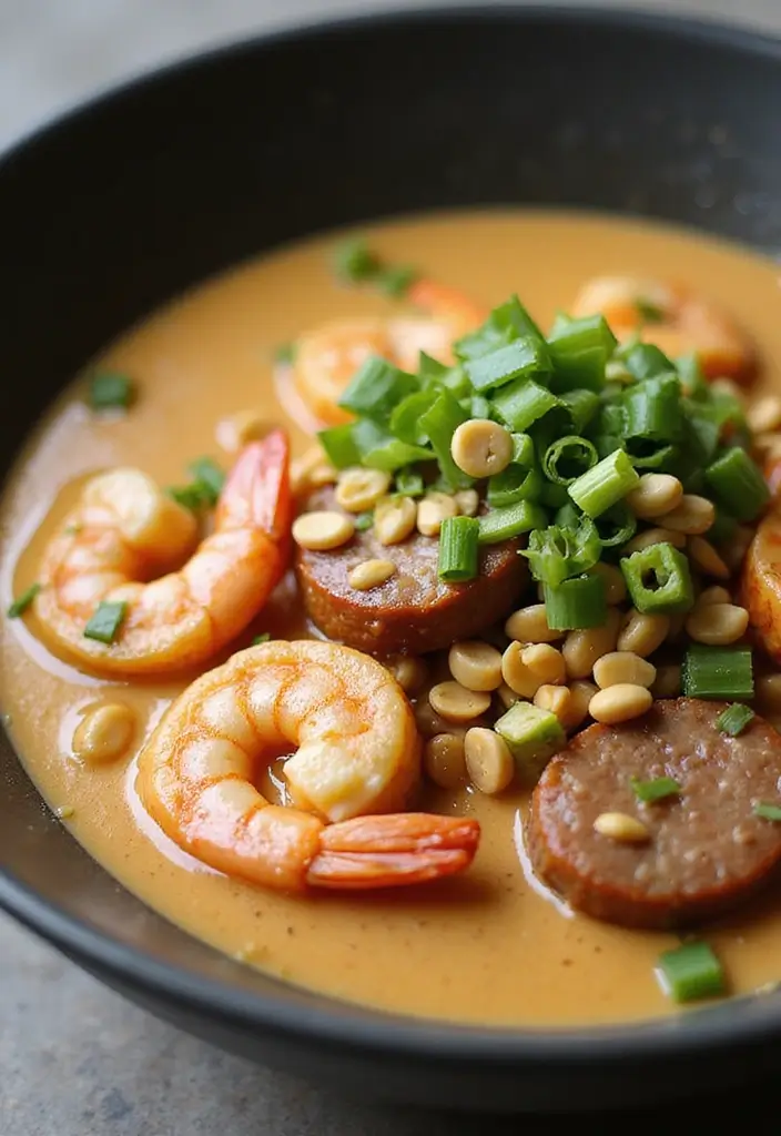 29 Shrimp and Sausage Ramen Recipes for Bold Flavor 62 29 Shrimp and Sausage Ramen Recipes for Bold Flavor - 12. Thai Peanut Shrimp and Sausage Ramen