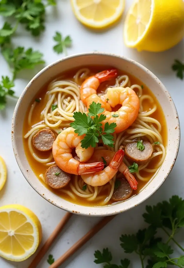 29 Shrimp and Sausage Ramen Recipes for Bold Flavor 69 29 Shrimp and Sausage Ramen Recipes for Bold Flavor - 13. Lemon Garlic Shrimp and Sausage Ramen