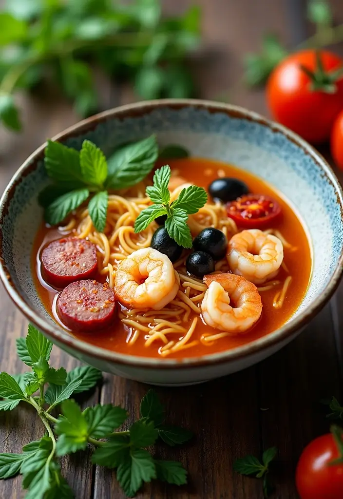 29 Shrimp and Sausage Ramen Recipes for Bold Flavor 101 29 Shrimp and Sausage Ramen Recipes for Bold Flavor - 19. Mediterranean Shrimp and Sausage Ramen